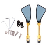 Maxbell Maxbell Universal CNC Motorcycle ATV Handlebar 8mm 10mm Triangle Rearview Mirrors