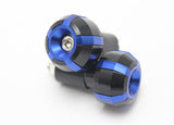 Maxbell Maxbell Motorcycle Cycle Bike Aluminum Handle Bar Ends Grips Plugs Caps Blue
