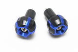 Maxbell Maxbell Motorcycle Cycle Bike Aluminum Handle Bar Ends Grips Plugs Caps Blue