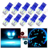 Maxbell Pack of 30 T5 5050 1SMD /5SMD Ice Blue Dashboard Gauge LED Wedge Bulb Lights