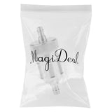 Maxbell Universal 1/4''6mm Inline Gas Fuel Filter for Motorcycle Dirt Bike ATVSilver