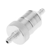 Maxbell Universal 1/4''6mm Inline Gas Fuel Filter for Motorcycle Dirt Bike ATVSilver