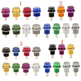 Maxbell 2xM12X1.25 Anodized Magnetic Engine Oil Pan Drain Bolt Plug for    Silver