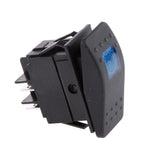 Maxbell 4x4 Pin Waterproof 12V 20A Bar Rocker Toggle Switch LED Light Car Boat Blue