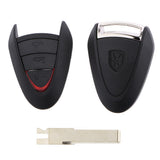 Maxbell 4x 3 Button Remote Key Shell Fob Replacement for Porsche Boxter 911 Cayman