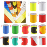 Maxbell 4x3M Warning Reflective Safety Tape Adhesive Sticker for Truck Car Red