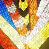 Maxbell 2pieces 3M Warning Reflective Safety Tape Adhesive Sticker for Truck Car