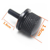 Maxbell 3x1/4" CNC Seat Mount Bolt Screw Cap For Harley Dyna Sportster Black