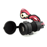 Maxbell Maxbell 12V Black Waterproof Motorcycle Phone USB Charger Power Adapter Socket New