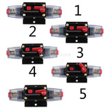 Maxbell 10xManual Reset Circuit Breaker 12v/24v Car Auto Boat Audio Fuse Holder 20A