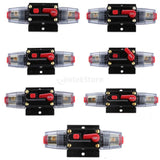 Maxbell 10xManual Reset Circuit Breaker 12v/24v Car Auto Boat Audio Fuse Holder 20A
