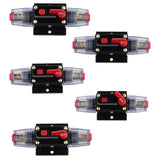 Maxbell 3xManual Reset Circuit Breaker 12v/24v Car Auto Boat Audio Fuse Holder 40A