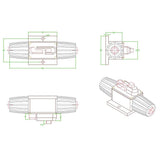 Maxbell 10xManual Reset Circuit Breaker 12v/24v Car Auto Boat Audio Fuse Holder 50A 01