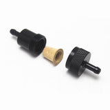 Maxbell 3xCNC Universal 1/4''6mm Inline Gas Fuel Filter for Motorcycle Dirt Bike Black