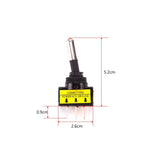 Maxbell 2x4Pcs 12V 20A Car Auto Red LED Light Toggle Rocker Switch 3Pin SPST ON/OFF