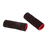 Maxbell 3x4 in 1 Motorcycle Foam Nonslip Handlebar Hand Grips Cover Set Gloves Red