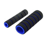 Maxbell 4x4 in 1 Motorcycle Foam Nonslip Handlebar Hand Grips Cover Set Gloves Blue