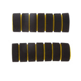 Maxbell 4x4 in 1 Motorcycle Foam Nonslip Handlebar Hand Grips Cover Set Gloves Yellow
