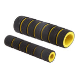 Maxbell 4x4 in 1 Motorcycle Foam Nonslip Handlebar Hand Grips Cover Set Gloves Yellow
