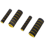Maxbell 4x4 in 1 Motorcycle Foam Nonslip Handlebar Hand Grips Cover Set Gloves Yellow