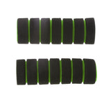 Maxbell 4x4 in 1 Motorcycle Foam Nonslip Handlebar Hand Grips Cover Set Gloves Green