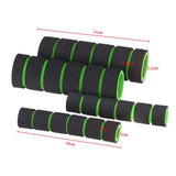 Maxbell 4x4 in 1 Motorcycle Foam Nonslip Handlebar Hand Grips Cover Set Gloves Green