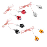 Maxbell 4x2x Motorcycle 6mm Bolt License Plate Frame LED Light Strobe Flashing-Black