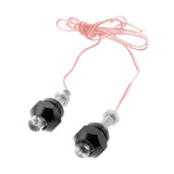 Maxbell 4Pcs Motorcycle 6mm Bolt License Plate Frame LED Light Strobe Flashing