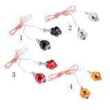 Maxbell 20x2x Motorcycle 6mm Bolt License Plate Frame LED Light Strobe Flashing-Black