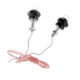 Maxbell 4Pcs Motorcycle 6mm Bolt License Plate Frame LED Light Strobe Flashing