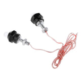 Maxbell 4Pcs Motorcycle 6mm Bolt License Plate Frame LED Light Strobe Flashing