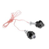 Maxbell 4Pcs Motorcycle 6mm Bolt License Plate Frame LED Light Strobe Flashing