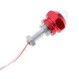 Maxbell 4Pcs Motorcycle 6mm Bolt License Plate Frame LED Light Strobe Flashing