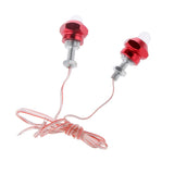 Maxbell 4Pcs Motorcycle 6mm Bolt License Plate Frame LED Light Strobe Flashing