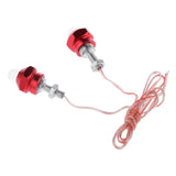 Maxbell 4Pcs Motorcycle 6mm Bolt License Plate Frame LED Light Strobe Flashing