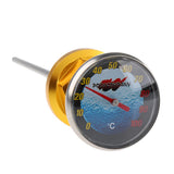 Maxbell Maxbell 14.5cm Motorcycle Oil Tank Dipstick with Temperature Gauge for Scooter ATV