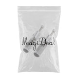 Maxbell Maxbell 2xCNC Universal Motorcycle Folding Footpegs Rider Bike Rear Foot Rest Silver