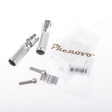 Maxbell Maxbell 2xCNC Universal Motorcycle Folding Footpegs Rider Bike Rear Foot Rest Silver