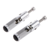 Maxbell Maxbell 2xCNC Universal Motorcycle Folding Footpegs Rider Bike Rear Foot Rest Silver