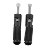 Maxbell Maxbell 2x CNC Universal Motorcycle Folding Footpegs Rider Bike Rear Foot Rest Black