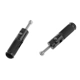 Maxbell Maxbell 2x CNC Universal Motorcycle Folding Footpegs Rider Bike Rear Foot Rest Black