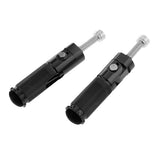 Maxbell Maxbell 2x CNC Universal Motorcycle Folding Footpegs Rider Bike Rear Foot Rest Black