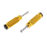 Maxbell Maxbell 1 Pair Universal CNC Motorcycle Footpegs Passenger Rest Pedal Racing Gold