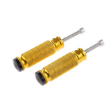 Maxbell Maxbell 1 Pair Universal CNC Motorcycle Footpegs Passenger Rest Pedal Racing Gold