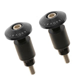 Maxbell Maxbell 7/8" CNC Motorcycle Streetbike Handlebar Cap Hand Grips Bar Ends Plugs Black