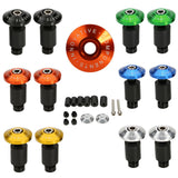Maxbell Maxbell 7/8" CNC Motorcycle Streetbike Handlebar Cap Hand Grips Bar Ends Plugs Green