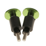 Maxbell Maxbell 7/8" CNC Motorcycle Streetbike Handlebar Cap Hand Grips Bar Ends Plugs Green