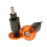 Maxbell Maxbell 7/8" CNC Motorcycle Streetbike Handlebar Cap Hand Grips Bar End Plugs Orange