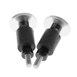 Maxbell Maxbell 7/8" CNC Motorcycle Road Bike Handlebar Cap Hand Grips Bar End Plugs Silver