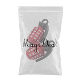 Maxbell 4x2pcs Grenade Shape Tire Tyre Valve Dust Caps for Car Motorcycle Bike -Red